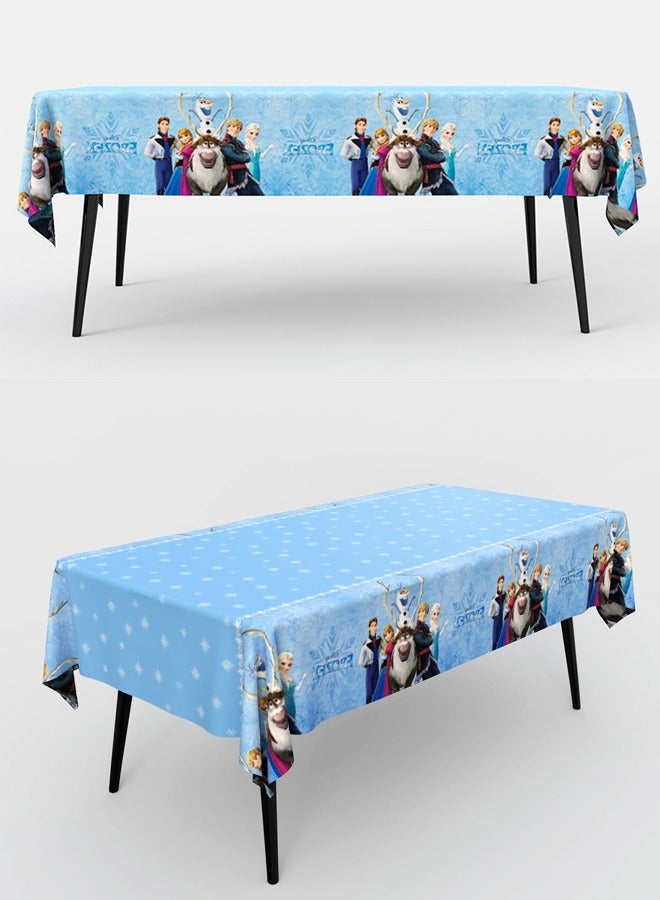 2 PCS Frozen pattern disposable waterproof birthday tablecloth party supplies decorative tablecloth (size: 137cm*183cm) - Image 3