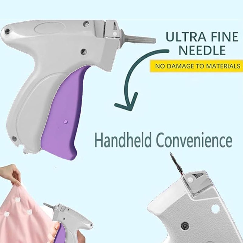 Portable Sewing Machine Hemming Gun Quick Clothing Fixer Stitch Tool White - Image 3