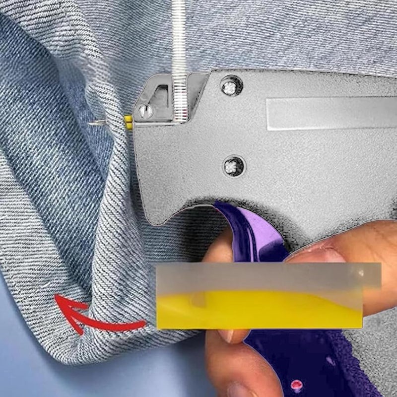 Portable Sewing Machine Hemming Gun Quick Clothing Fixer Stitch Tool White - Image 4