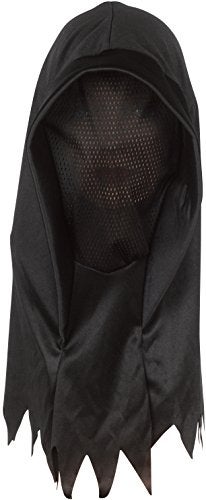 Empire Magic Star Power Ghoul Hood Halloween Costume Polyester Full Over Head Mask, Black, One-Size - Image 5