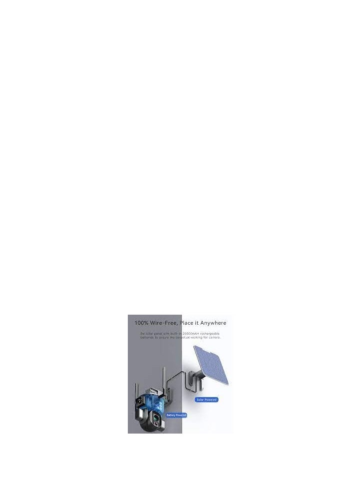 PROLAB - SOLAR WIFI CMAERA, 360 ROTATION WITH AUTO TRACKING, COLOR NIGHT, LONG STAND BATTERY WITH 2 WAY TALK, 4K-8MP CALRITY-4X Solar Dual Linkage Battery PTZ Camera Wireless EUROPIEN MODEL - Image 1