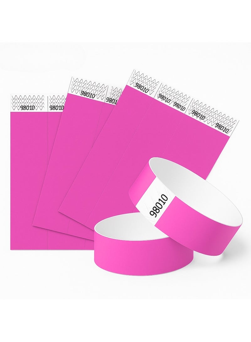 PRINTSHOP4ME Event Paper Wristbands And Identification Bands Made Of Tyveck Material 19mm x 250mm Pink - Image 5