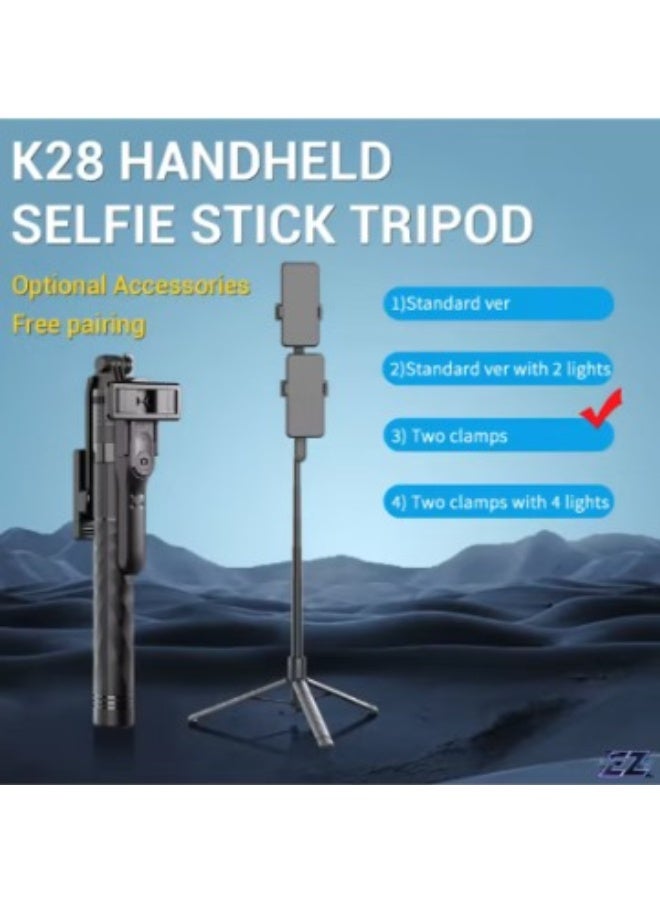 ELTRAZONE K28 Super Long Selfie Stick Tripod – 360° Retractable Aluminum Vlog & Selfie Stick for Phone, Video Recording, and Photography - Image 2