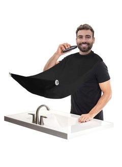 Beard Bib Apron Mens Beard Hair Catcher For Shaving And Trimming Nonstick Beard Shave Cape Grooming Accessories Tools & Gifts For Husband Or Dad