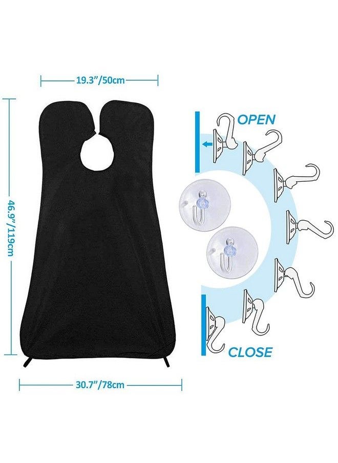 TecTake - Beard Bib Apron Mens Beard Hair Catcher For Shaving And Trimming Nonstick Beard Shave Cape Grooming Accessories Tools & Gifts For Husband Or Dad - Image 1