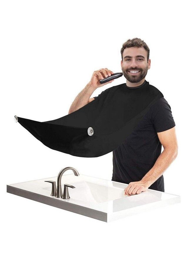 TecTake - Beard Bib Apron Mens Beard Hair Catcher For Shaving And Trimming Nonstick Beard Shave Cape Grooming Accessories Tools & Gifts For Husband Or Dad - Image 1