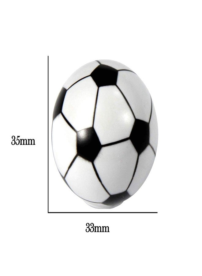 ZILucky Soccer Drawer knobs Ball Sports Party Theme Children and Baby Home Decor Drawer Pulls Handles for Dresser Cupboard Wardrobe Cabinet Kitchen Knobs Pack of 6 (Soccer) - Image 2