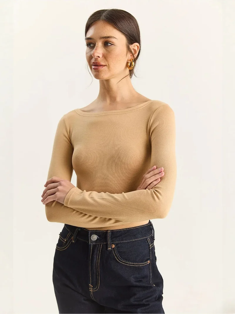 Bianco Lucci LUCCI Fitted Basic Top