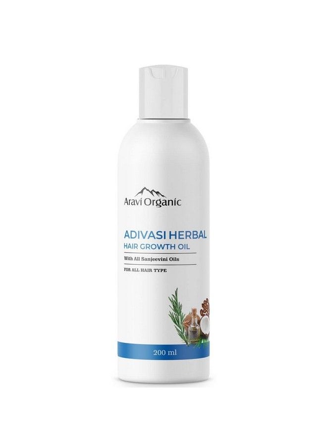 Aravi Organic - Adivasi Herbal Hair Growth Oil ; Controls Hairfall ; Strong And Healthy Hair ; Repairs Frizzy Hair ; Scalp Nourishment ; Helps Hair Thickening ; 200Ml - Image 1