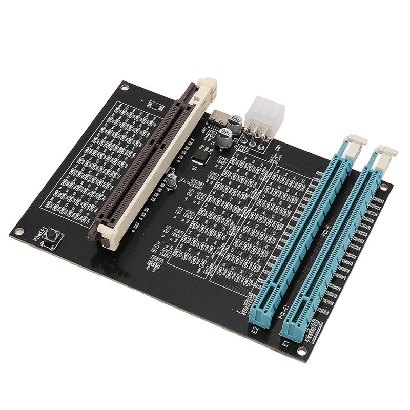 GPU Tester with LED Light Dual AGP & PCI E Graphics Card Diagnostic Tool for PC Repair Technicians - Image 1