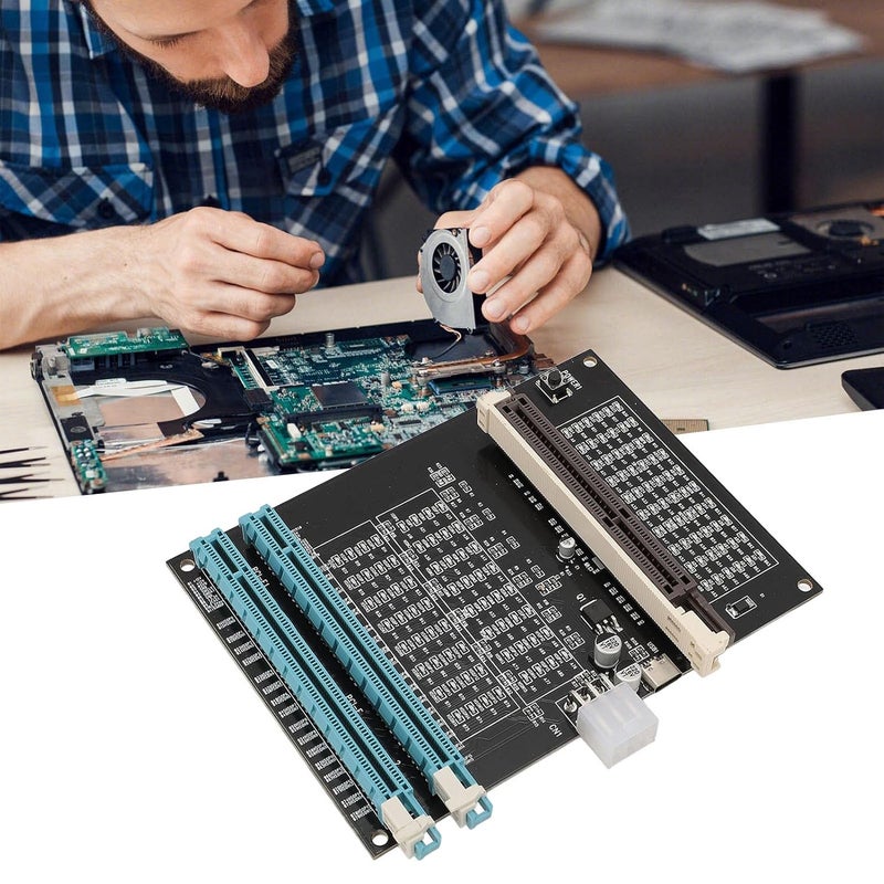 GPU Tester with LED Light Dual AGP & PCI E Graphics Card Diagnostic Tool for PC Repair Technicians - Image 2