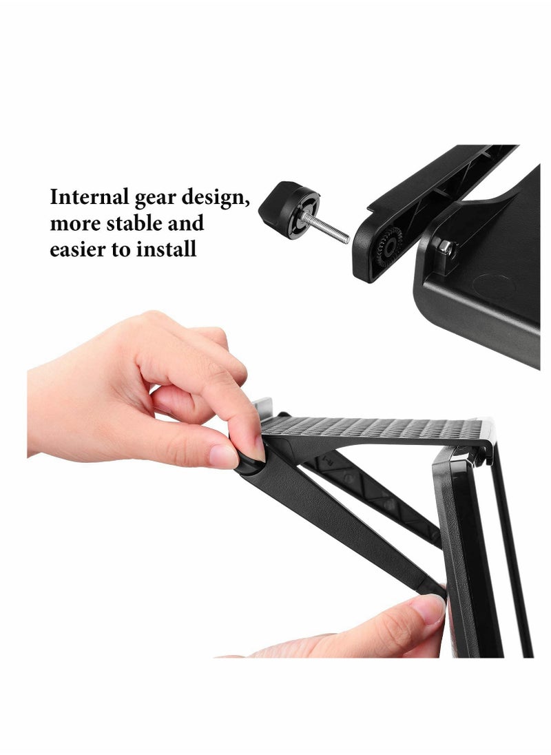 Generic - 3 Pcs Screen Top Shelf, TV Top Storage Bracket, 2-Leg Adjustable Monitor Top Shelf for Cellphone Stand, Media Boxes, Router, Game Console and Home Decor - Image 1