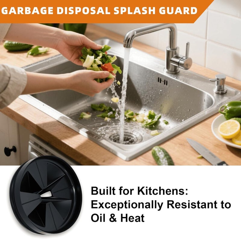 Kaiwon Garbage Disposal Splash Guard 3 3/8" for InSinkErator Evolution Series, Noise Reduction & Easy Install Nitrile Rubber Sink Baffle - Dishwasher Safe Drain Plug for Home Kitchens & Rentals - Image 3