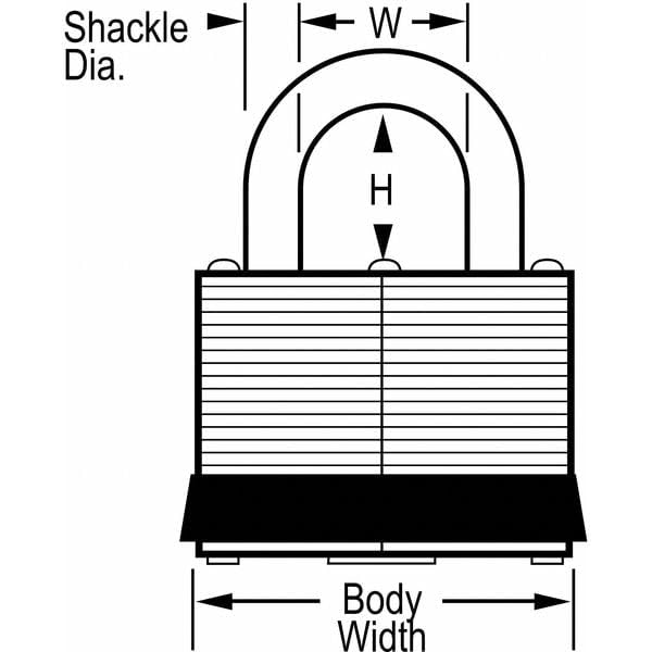 Master Lock Master Lock 5KA A451 Number5 Laminated Padlock 2  - Image 2