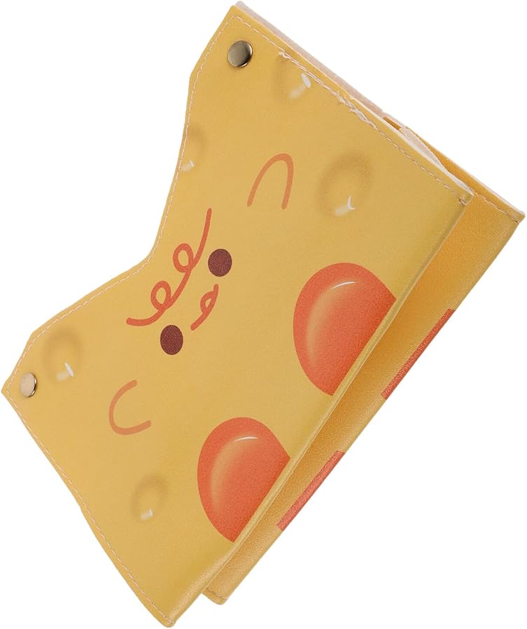 Cute Yellow Cheese Design PU Leather Tissue Box Cover For Kitchen Bathroom Countertop - Image 1
