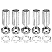 MECCANIXITY MECCANIXITY G4 Lamp Hardware Fixtures Kit, with M10 Thread Lamp Pipe Hex Nut Socket Cap Fit for G4 Bulb Socket, Pack of  - Image 2