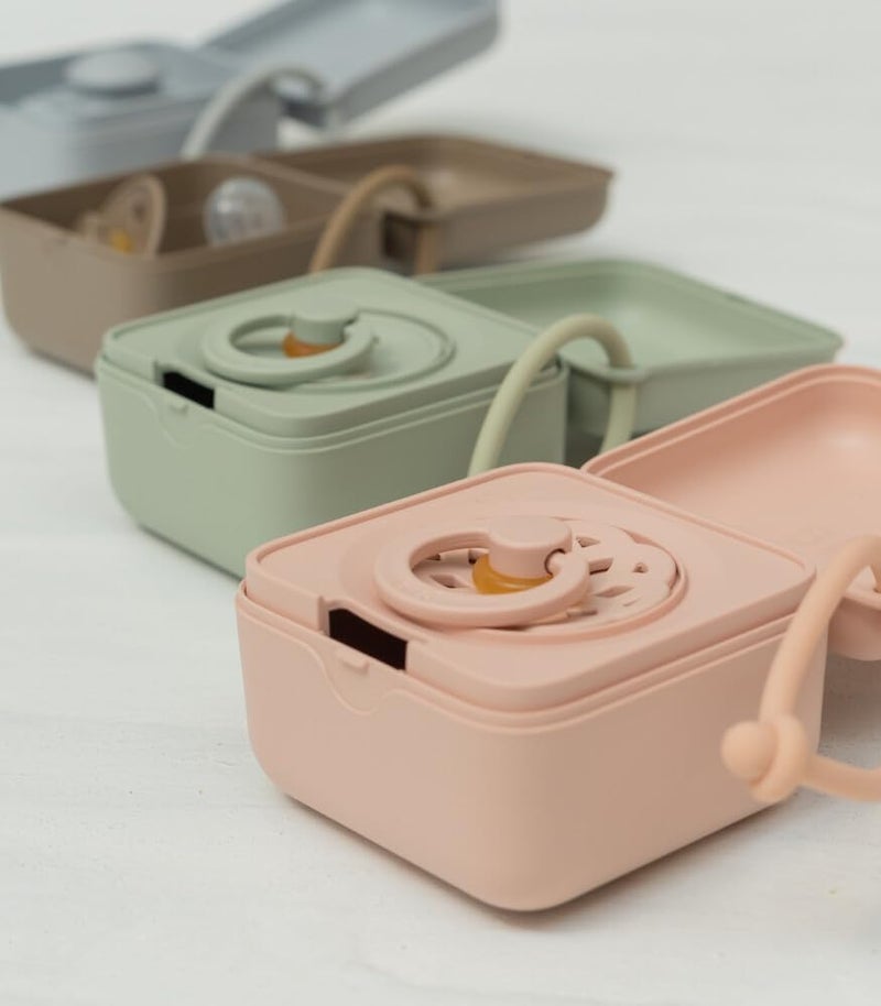 BIBS Dummy Box with Elastic Band - Blossom - Image 5