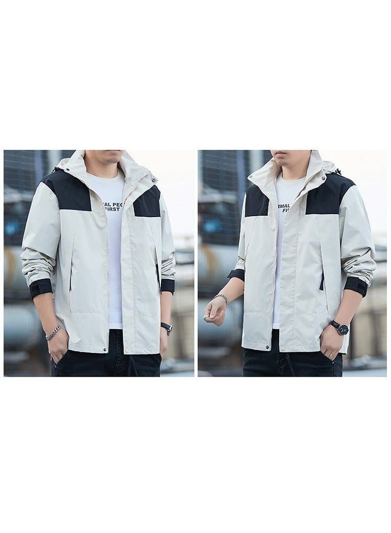 Fashionable Men's Windproof And Waterproof Outdoor Sports Hooded Jacket  - Image 3