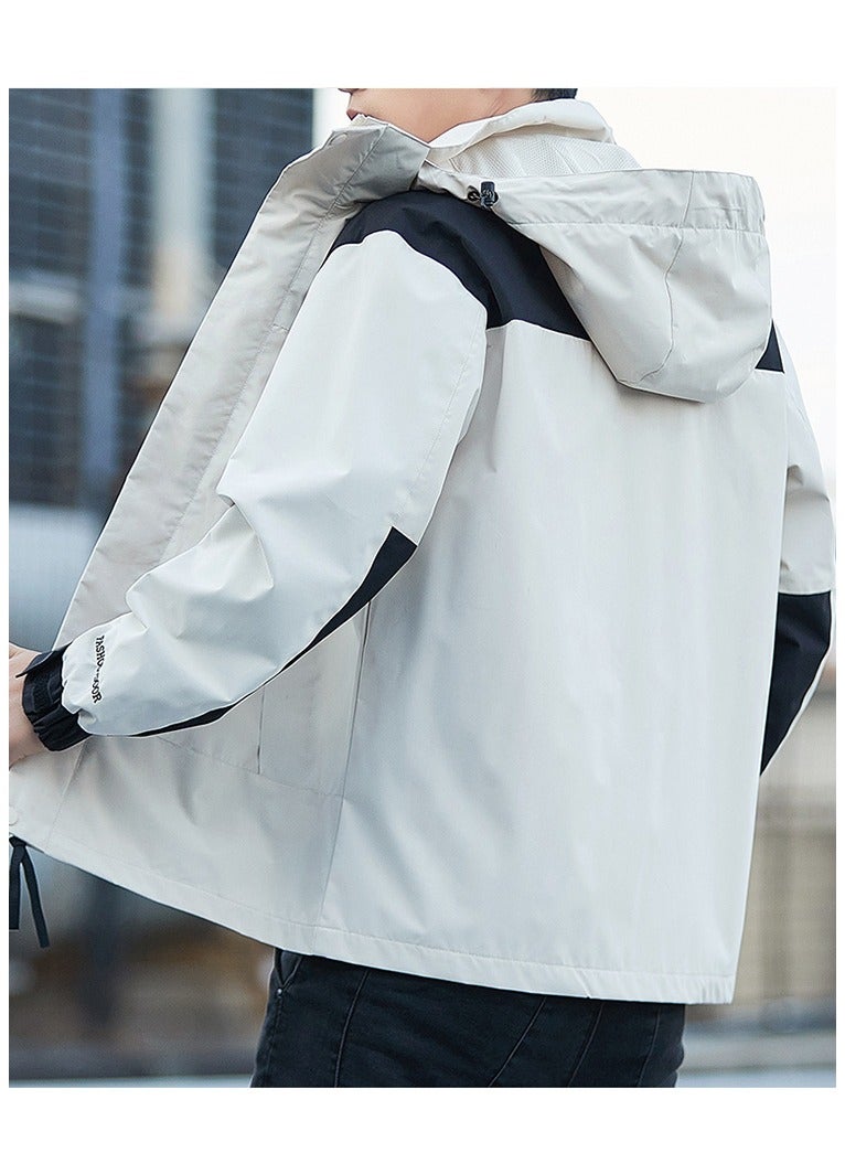 Fashionable Men's Windproof And Waterproof Outdoor Sports Hooded Jacket  - Image 4