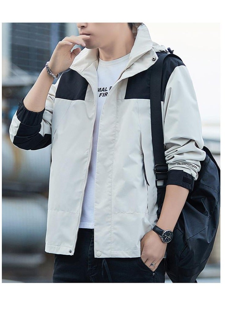 Fashionable Men's Windproof And Waterproof Outdoor Sports Hooded Jacket  - Image 2