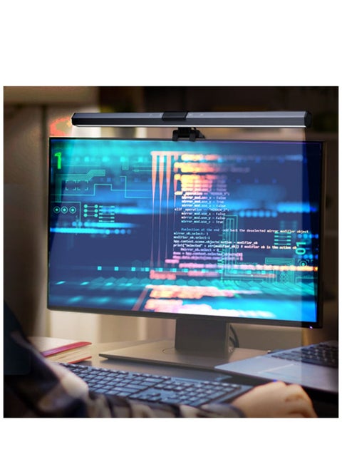 Monitor Light Bar, Flat/Curved Monitor Screen Led Lights Eye Caring,Desk Lamp Screen Hanging Lamp, Business Office Study Work Reading Game led Desktop Computer Monitor Hanging Lamp