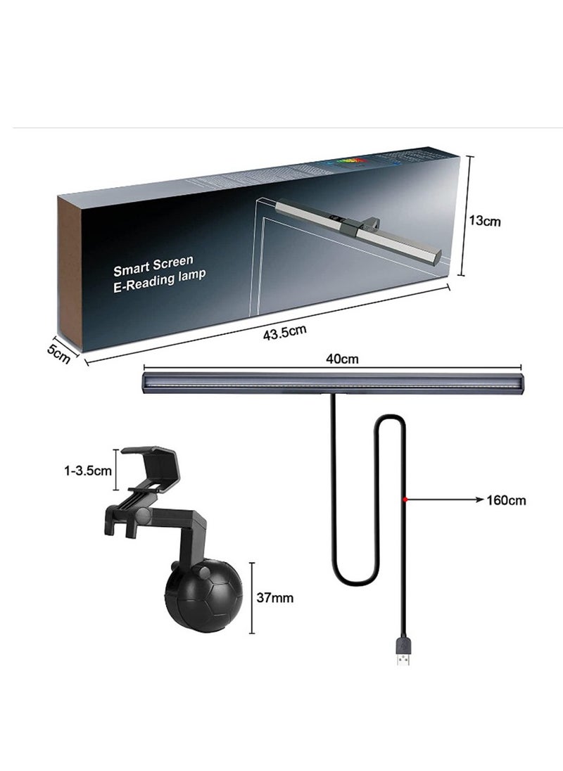 Monitor Light Bar, Flat/Curved Monitor Screen Led Lights Eye Caring,Desk Lamp Screen Hanging Lamp, Business Office Study Work Reading Game led Desktop Computer Monitor Hanging Lamp