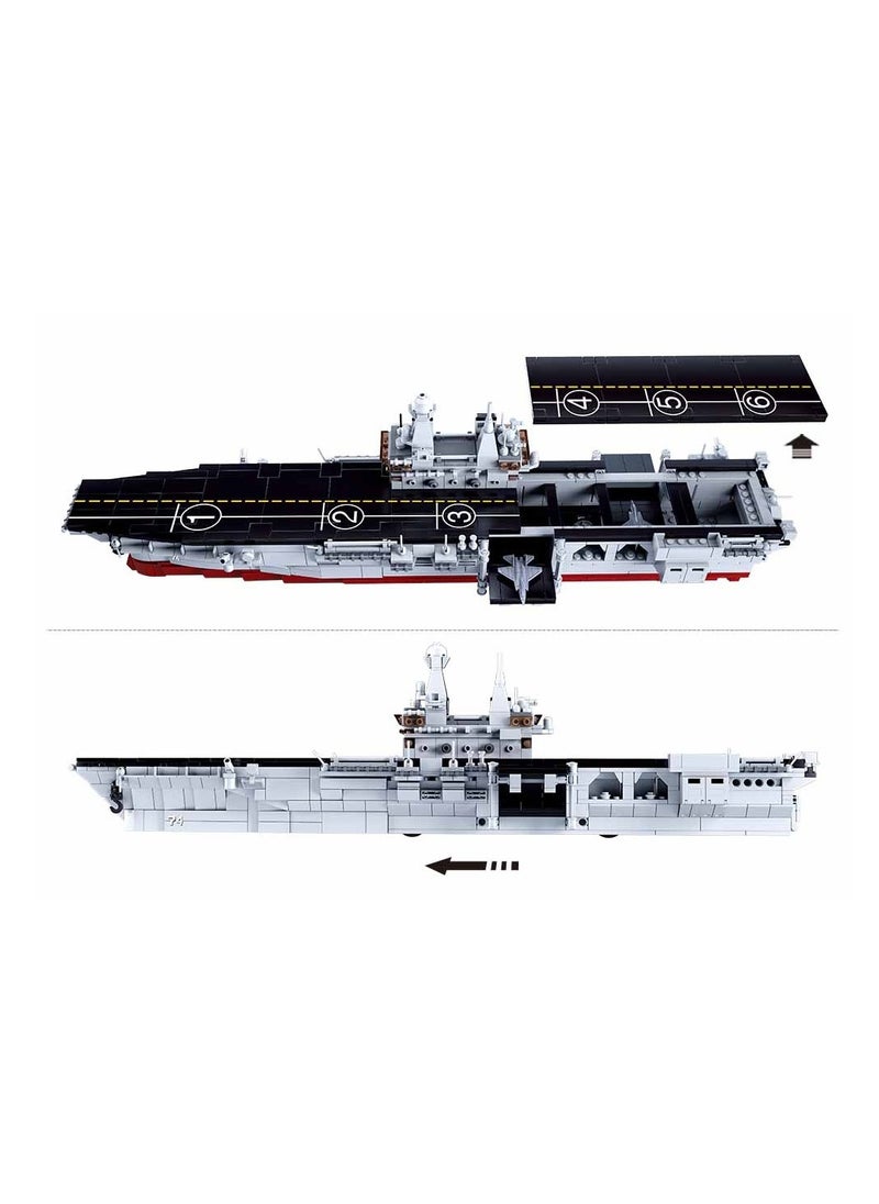 Sluban Sluban - Model Bricks Amphibious Aircraft Carrier 1/450 1088 Pieces - M38-B0699  - Image 3
