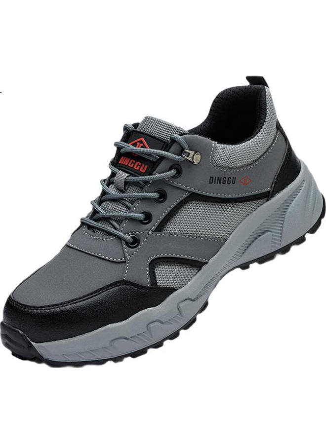 Dinggu Dinggu Men'S Steel Toe Safety Shoes Anti-Smashing Anti-Piercing Lightweight Comfortable Slip-Resistant Safety Work Shoes - Image 2
