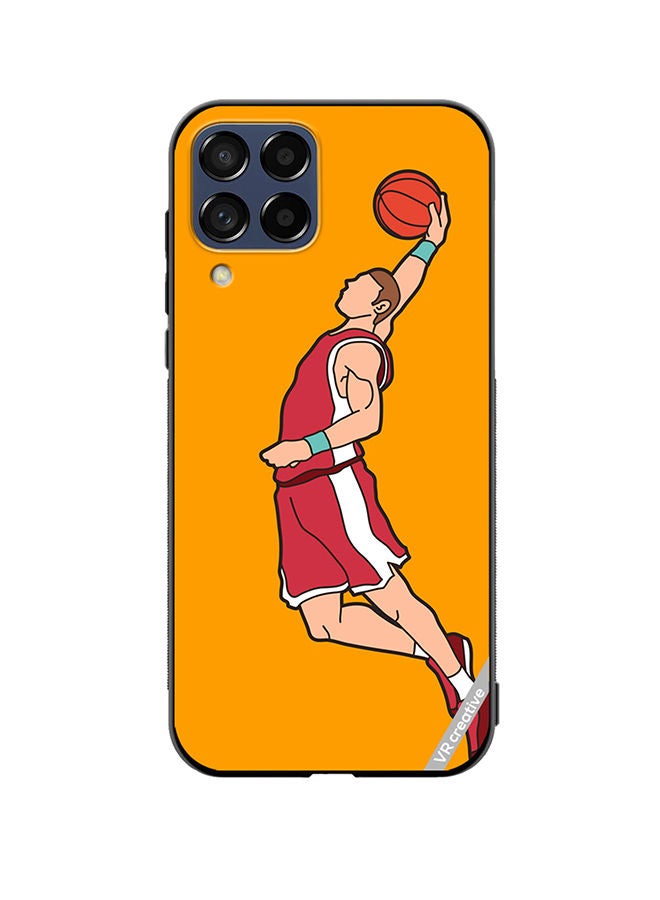 VR CREATIVE Protective Case Cover For Samsung Galaxy M53 Basketball Player Dunking Design Multicolour - Image 1
