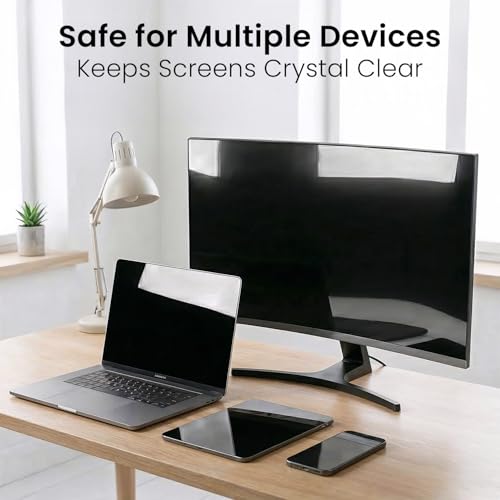 EVEO Screen Wipes (150 Pack) - Electronic Wipes, Computer Screen Cleaner Wipes for Electronics | Computer Screen Wipes Phone Wipes & Lens Wipes for PC, Laptop, Phone, Car & More - Microfiber Included - Image 3