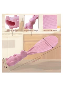 Generic 3pcs Rabbit Shape Standing Rice Spoon Household Rice Spoon for Cooking Rice (Random Color)  - Image 5