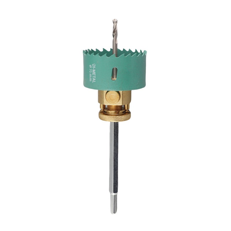 Recessed Lights Hole Saw: Alloy Steel Construction - Quick Disassembly, Universal Hex Handle Hole Saw Kit for Ceiling, Drywall, Wood Board Drilling, Hand or Bench Drill Use - Image 3
