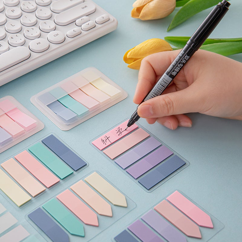 Morandi Color Sticky Notes – Adhesive Index Stickers for Office and Students - Image 5