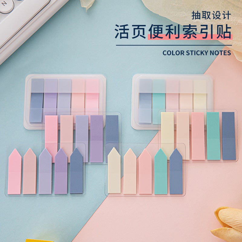 Morandi Color Sticky Notes – Adhesive Index Stickers for Office and Students - Image 2