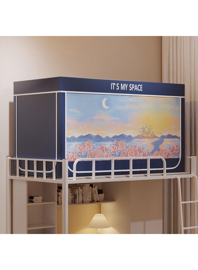 Bluejw Wholesale Student Dormitory Upper And Lower Bunk Blackout Mosquito Net School Double High And Low Bed Seat Bed Type Bed Curtain Zipper Bed Curtain - Image 1
