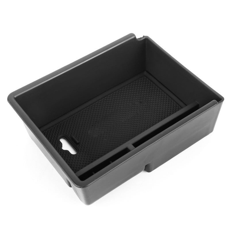 Auto Central Console Storage Box: Black ABS Plastic Non Slip Tray Lining - Perfect Fit Armrest Tray for Mitsubishi Outlander 2019-2020 Car Interior Organization - Image 2