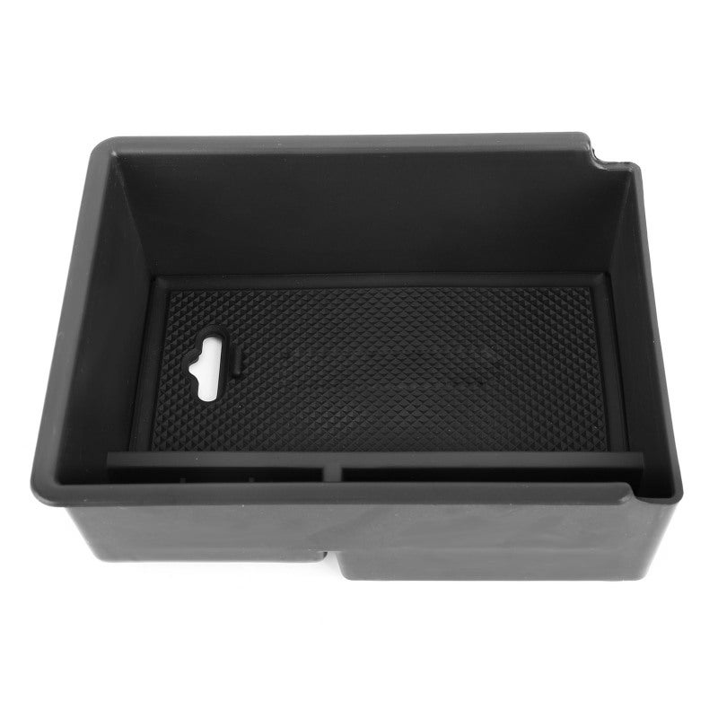 Auto Central Console Storage Box: Black ABS Plastic Non Slip Tray Lining - Perfect Fit Armrest Tray for Mitsubishi Outlander 2019-2020 Car Interior Organization - Image 3