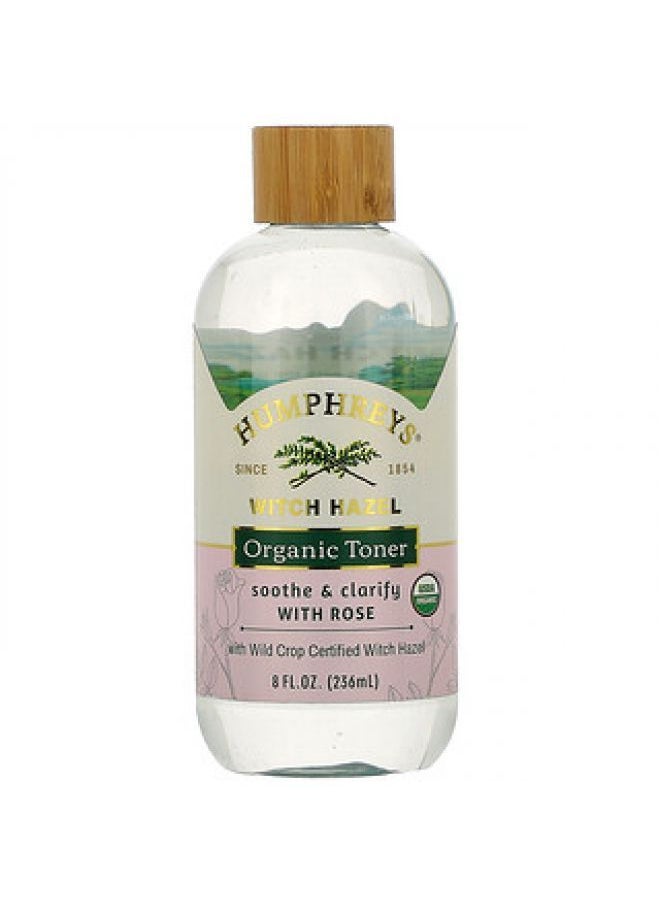 Humphrey's Humphrey's Witch Hazel Organic Toner with Rose Soothe & Clarify 8 fl oz 