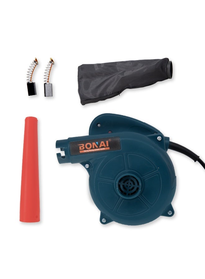 بوناي منفاخ ومكنسة كهربائية بقوة ٩٠٠ واط | مزيل غبار وأوراق الشجر ثنائي الوظيفة | منفاخ هواء عالي السرعة ١٣٠٠٠ دورة في الدقيقة لتنظيف المنازل والحدائق والسيارات وورش العمل - BN-HK81 - Image 1
