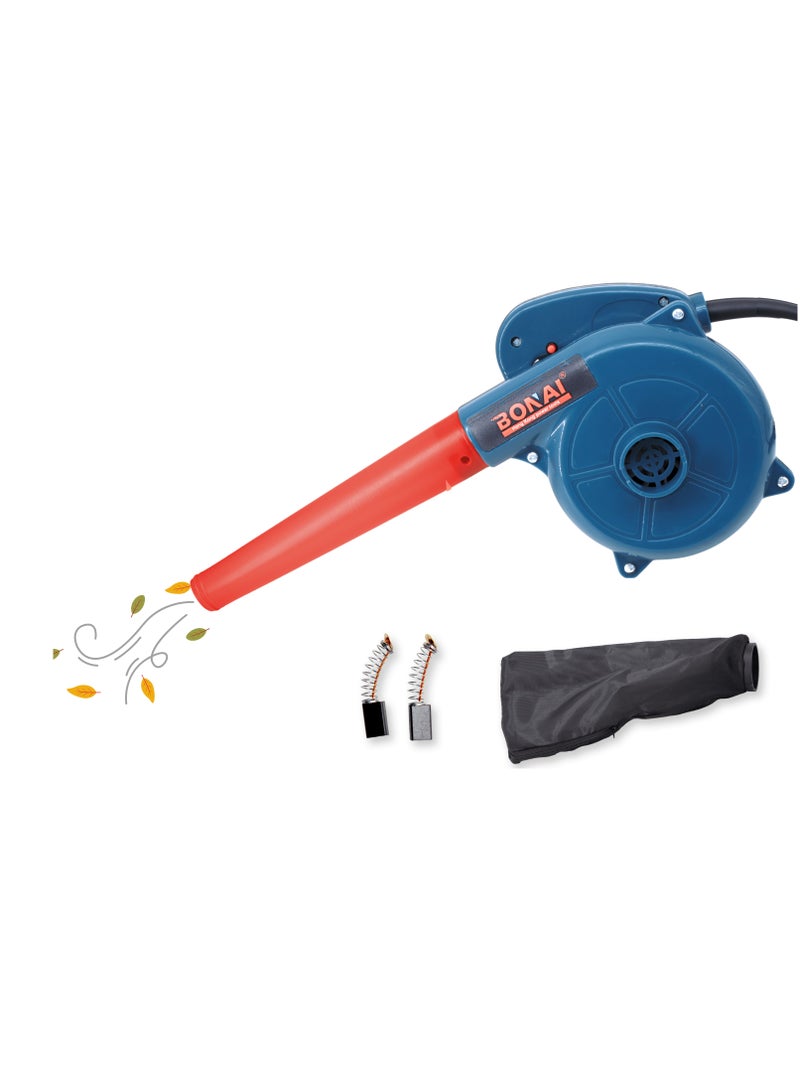 بوناي منفاخ ومكنسة كهربائية بقوة ٩٠٠ واط | مزيل غبار وأوراق الشجر ثنائي الوظيفة | منفاخ هواء عالي السرعة ١٣٠٠٠ دورة في الدقيقة لتنظيف المنازل والحدائق والسيارات وورش العمل - BN-HK81 - Image 1