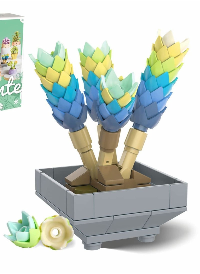 واي آند دي Kids Flower Garden Building Set, 83 Pcs Succulent Bonsai Toys Kit STEM Toy, Plant Room Decor Botanical Collection Bouquet Blocks Gift for Girls Women Adult Friends  - Image 1
