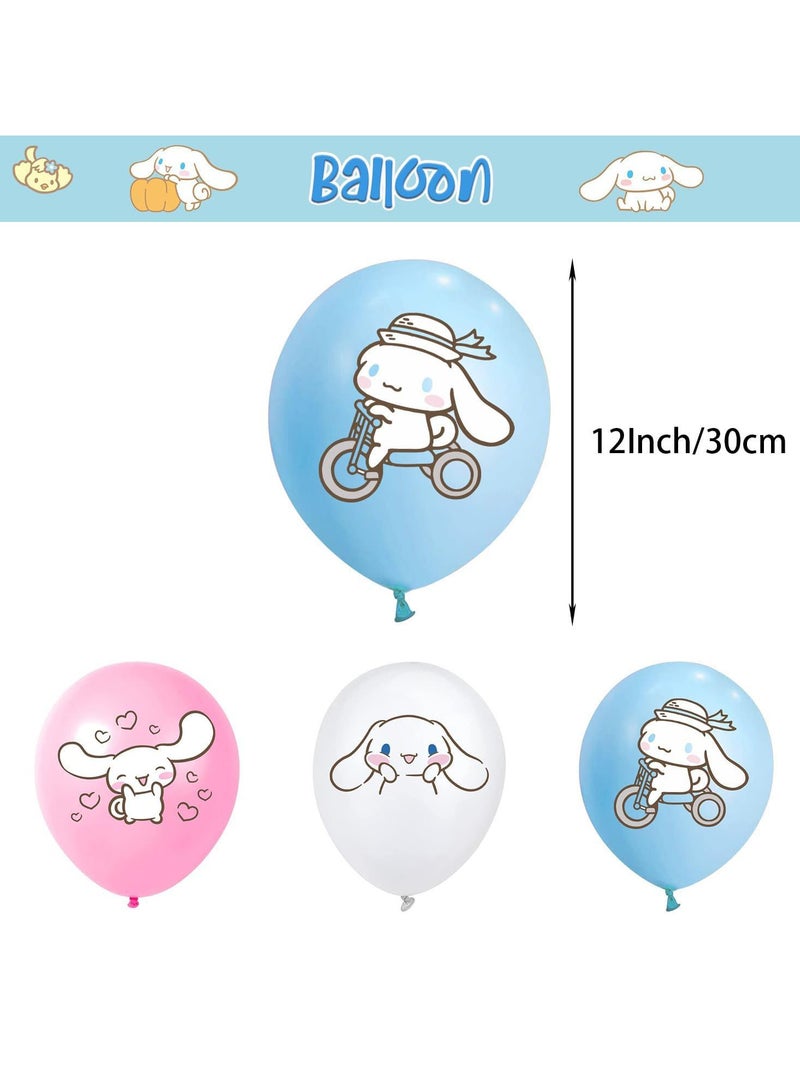 عام زينة عيد ميلاد لطيفة - مجموعة مكونة من 32 قطعة، تشمل زينة حفلات لطيفة، مستلزمات حفلات لطيفة تتضمن زينة كعك كرتونية أنمي لطيفة، زينة كعك صغيرة، بالونات لاتكس، وبالونات من الألومنيوم. - Image 5