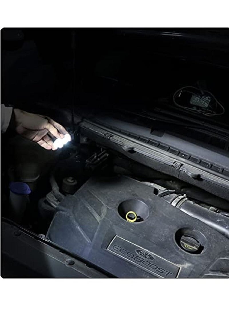 Y&D Car LED Lights Interior, Interior with 6 Bright Lamp Beads, Portable Night Reading Light Atmosphere, USB Rechargeable Lighting ,for Car/RV (Warm White Light) - Image 3