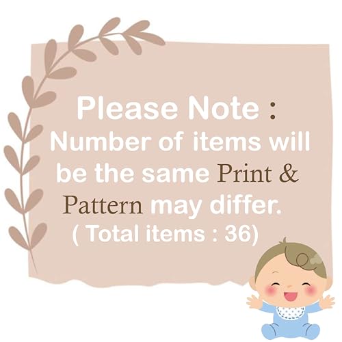 Infantbond by Fareto Newborn Baby All Season Essential Combo Set (36 in 1) | All-in-One Soft Care Kit for Newborns (0–6 Months) | Premium Baby Gift Set (Grey Spiral) - Image 5