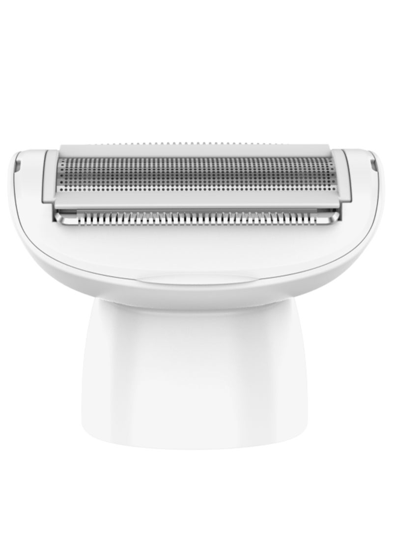 porodo 4 in 1 Face And Body Electric Trimmer with Smart LED Display / Ceramic Precision Blades / Shaving, Full-Body Grooming / Water Resistant IPX7 / Facial Shaver Head . Body Shaver Head & Precision Trimmer Head / 6100RPM - White - Image 5