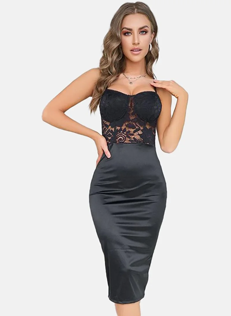 YUNIQEE Women Shoulder Straps Bodycon Dress
