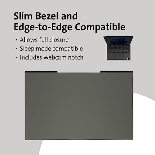 Kensington MagPro™ Magnetic Laptop Privacy Screen 13.3 inch, Removable 16:10 Laptop Privacy Filter, Anti-Glare, Blue Ray Reduction, Compatible with HP/Dell/Acer/Asus/Samsung/Lenovo (K55253WW) - Image 3