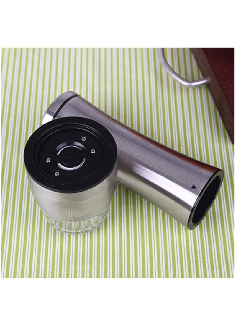 Hihonor Salt and Pepper Grinder Set,Manual Spice Salt And Pepper Grinder Set Stainless Steel Pepper Mills Kitchen Accessories Cooking Tool, Long  - Image 2