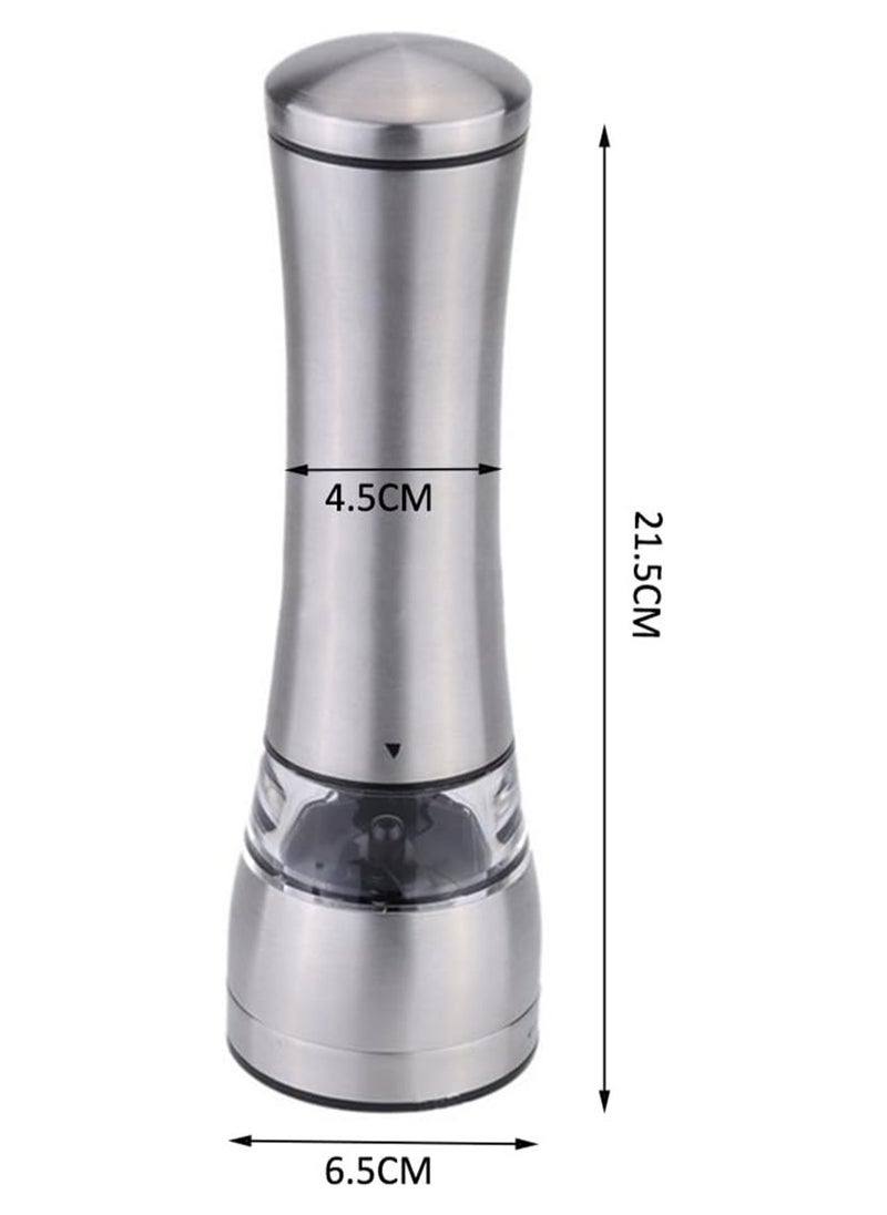 Hihonor Salt and Pepper Grinder Set,Manual Spice Salt And Pepper Grinder Set Stainless Steel Pepper Mills Kitchen Accessories Cooking Tool, Long  - Image 4