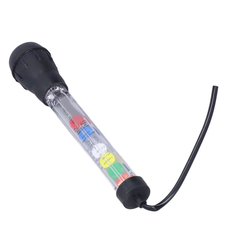 Car Coolant Tester: High Accuracy Fast Detection Tool - Large Floating Discs Clear Glass Pipe for Automotive Maintenance - Image 4